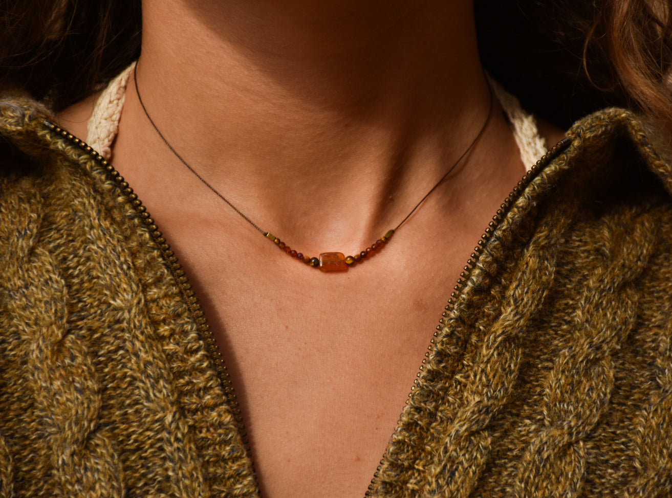 Garnet necklace
