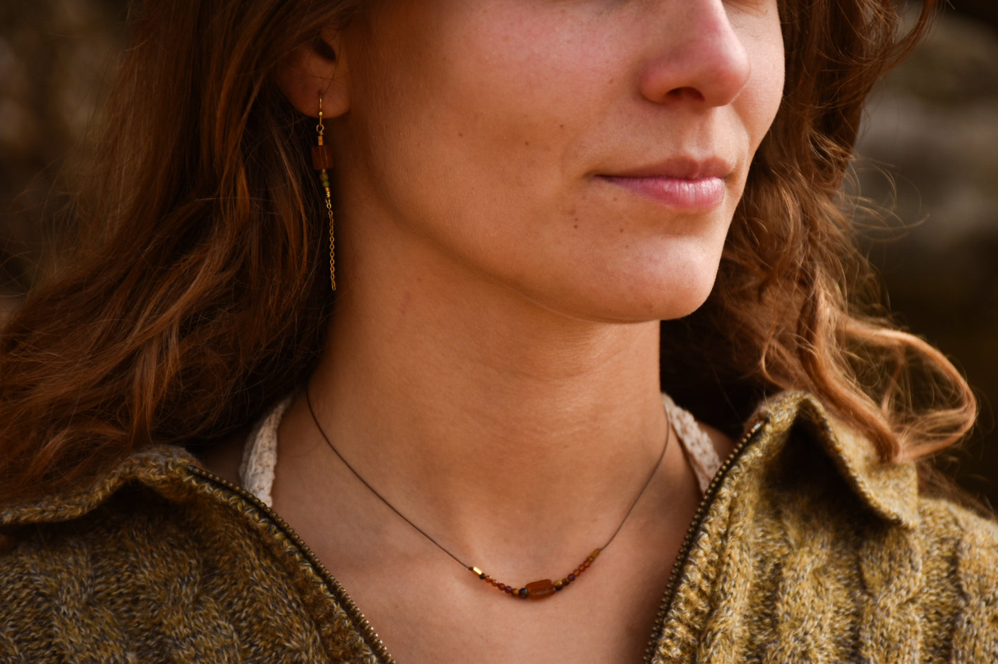 Garnet necklace